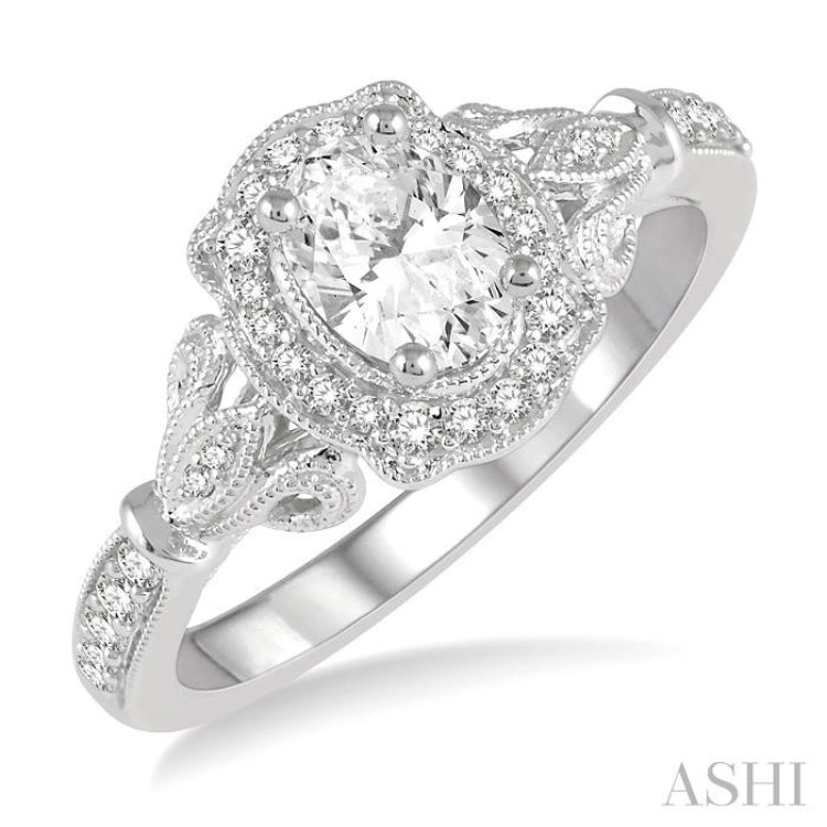 Oval Shape Diamond Engagement Ring