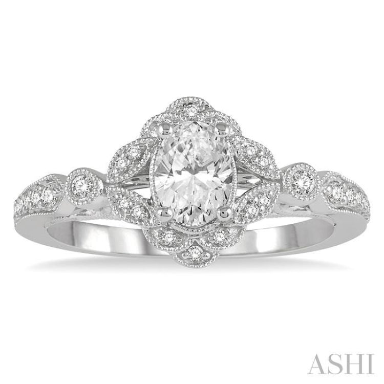 Oval Shape Diamond Engagement Ring