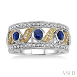 Gemstone & Diamond Fashion Band