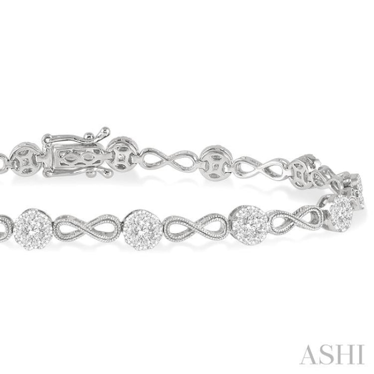 Lovebright Diamond Infinity Link Bracelet