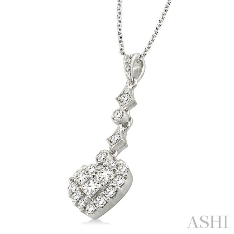 Heart Shape Diamond Pendant