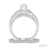 Marquise Shape Diamond Wedding Set