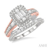 Fusion Diamond Wedding Set