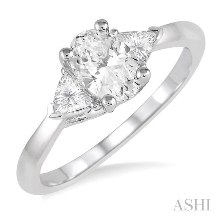 Oval Shape Diamond Engagement Ring