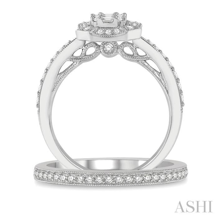 Fusion Diamond Wedding Set