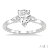 Pear Shape Diamond Engagement Ring