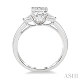 Pear Shape Semi-Mount Diamond Engagement Ring