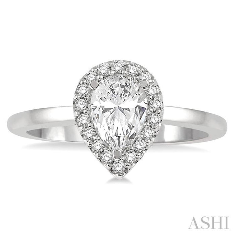 Pear Shape Diamond Engagement Ring