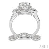 Pear Shape Lovebright Diamond Wedding Set