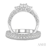 Past Present & Future Lovebright Diamond Wedding Set