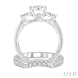 Past Present & Future Lovebright Diamond Wedding Set