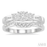 Past Present & Future Lovebright Diamond Wedding Set