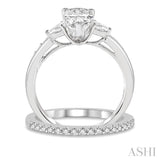 Pear Shape Diamond Wedding Set