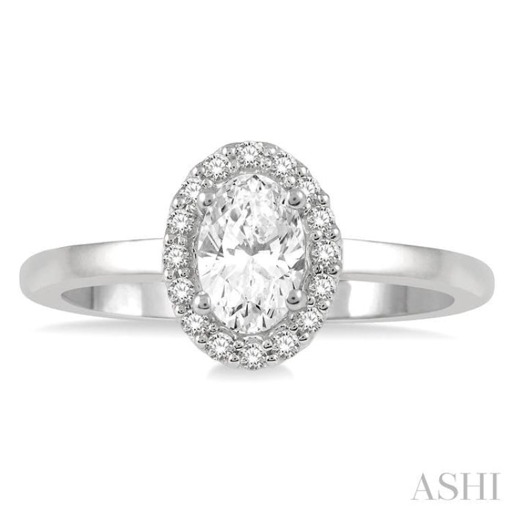 Oval Shape Diamond Engagement Ring