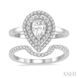 Pear Shape Diamond Wedding Set