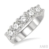 5 Stone Diamond Wedding Band