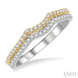 Curved Diamond Wedding Band