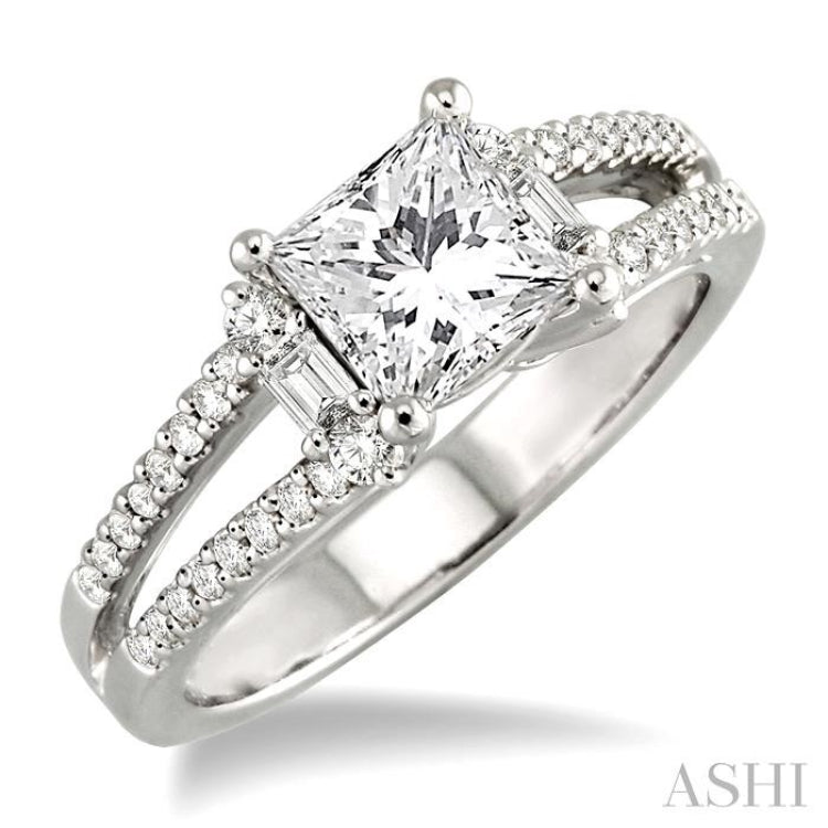 Semi-Mount Diamond Engagement Ring