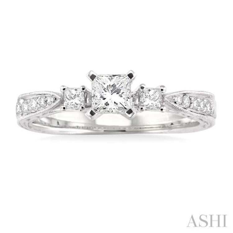 Past Present & Future Diamond Engagement Ring