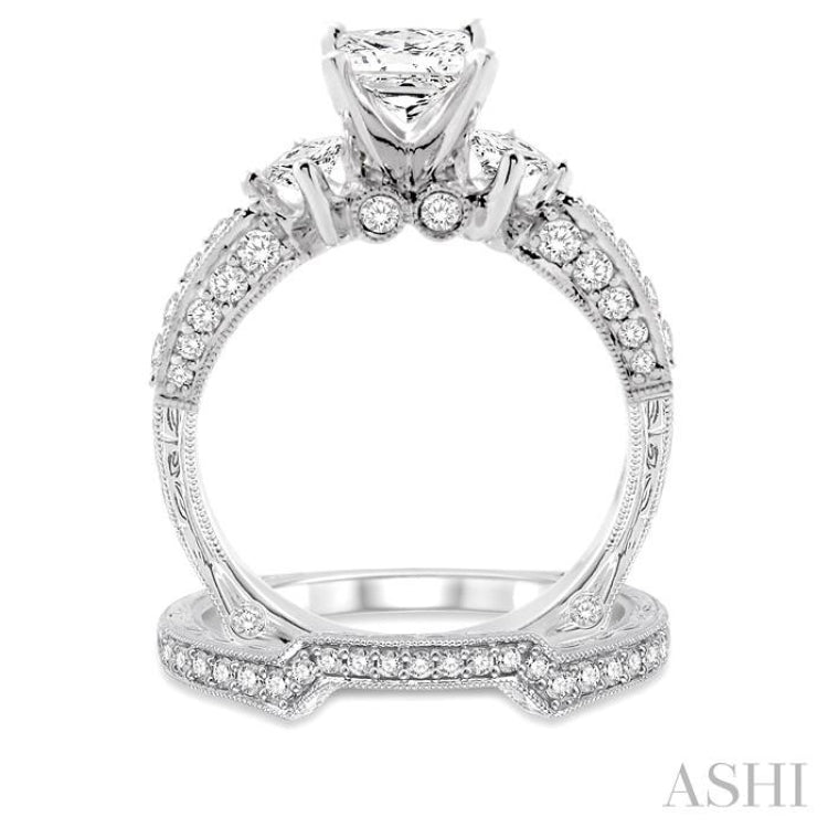 Past Present & Future Diamond Wedding Set