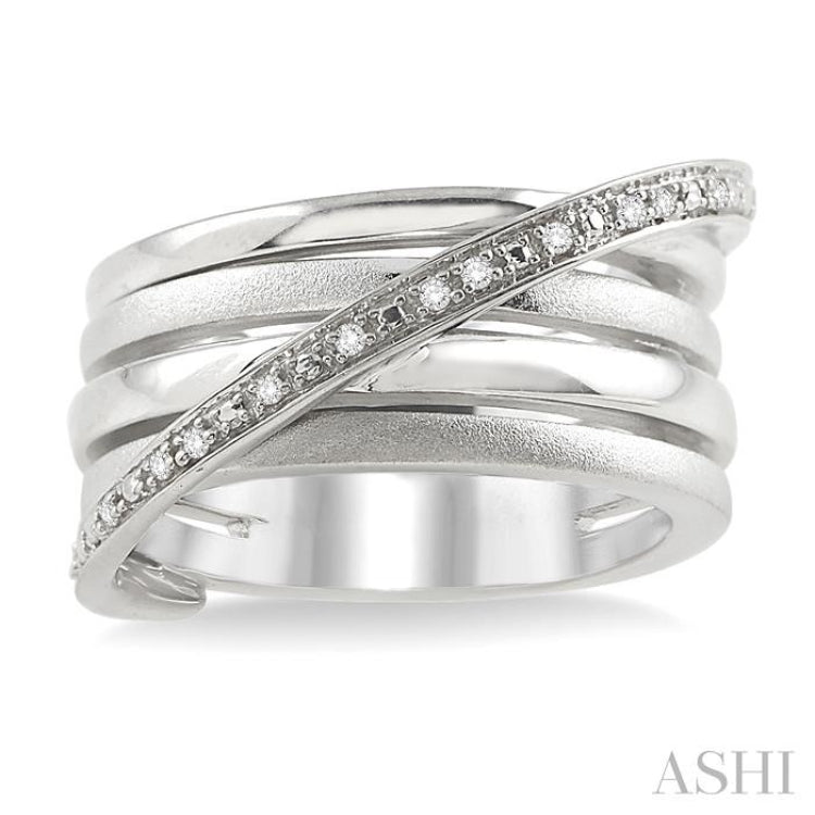 Silver Diamond Fashion Ring