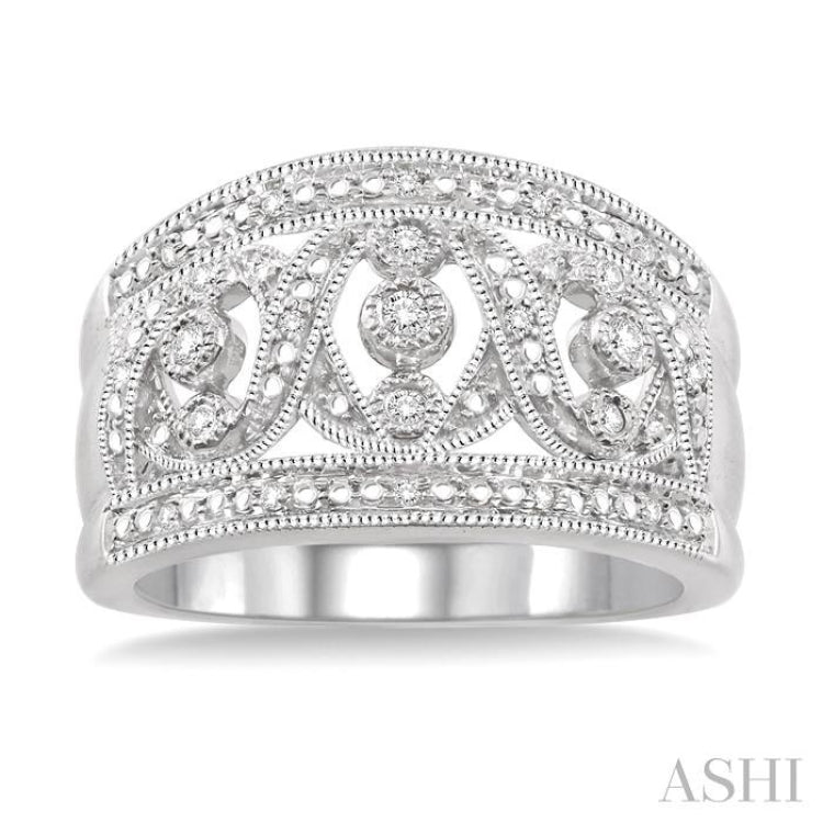 Silver Diamond Fashion Ring