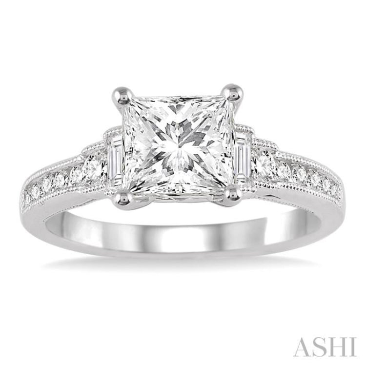 Semi-Mount Diamond Engagement Ring