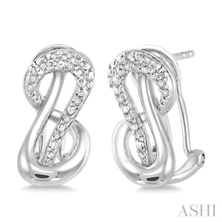 Silver Diamond Fashion Earrings