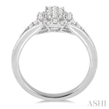 Oval Shape Lovebright Diamond Engagement Ring