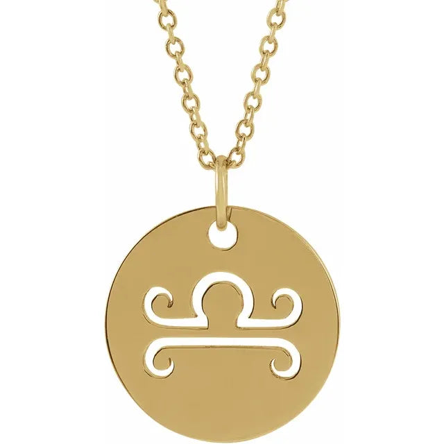 Zodiac Disc Set on Adjustable Chain - Luvona