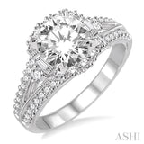 Semi-Mount Diamond Engagement Ring