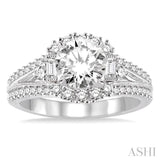 Semi-Mount Diamond Engagement Ring