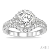 Semi-Mount Diamond Engagement Ring