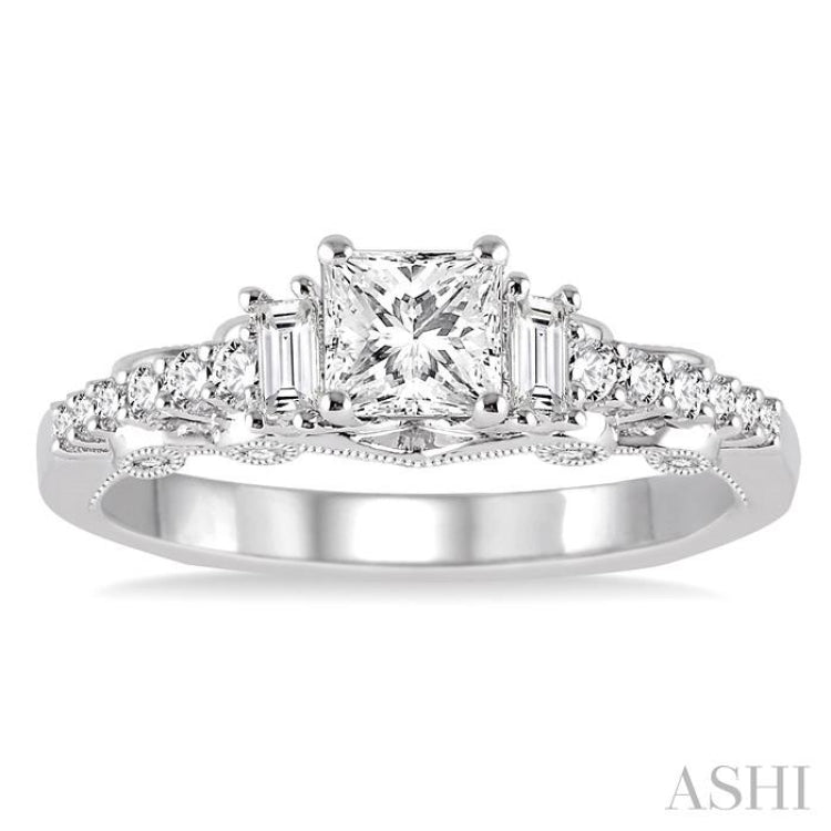 Semi-Mount Diamond Engagement Ring