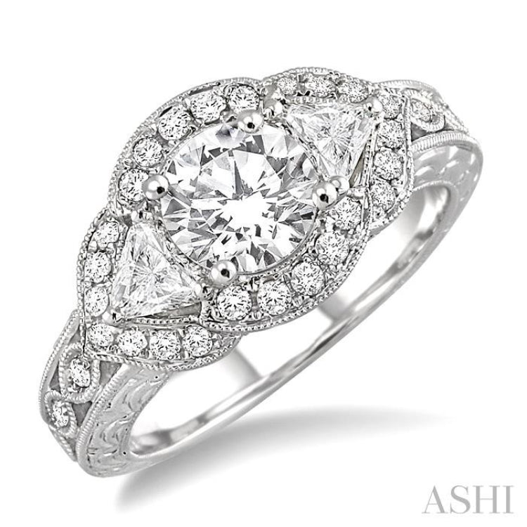 Semi-Mount Diamond Engagement Ring