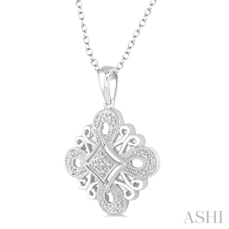 Silver Diamond Pendant