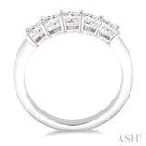 5 Stone Diamond Wedding Band