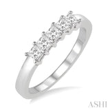 5 Stone Diamond Wedding Band