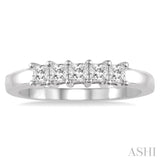 5 Stone Diamond Wedding Band