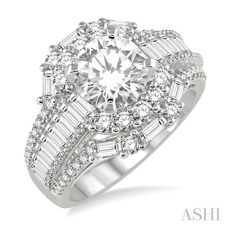 Semi-Mount Diamond Engagement Ring