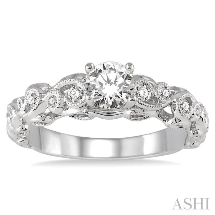 Semi-Mount Diamond Engagement Ring