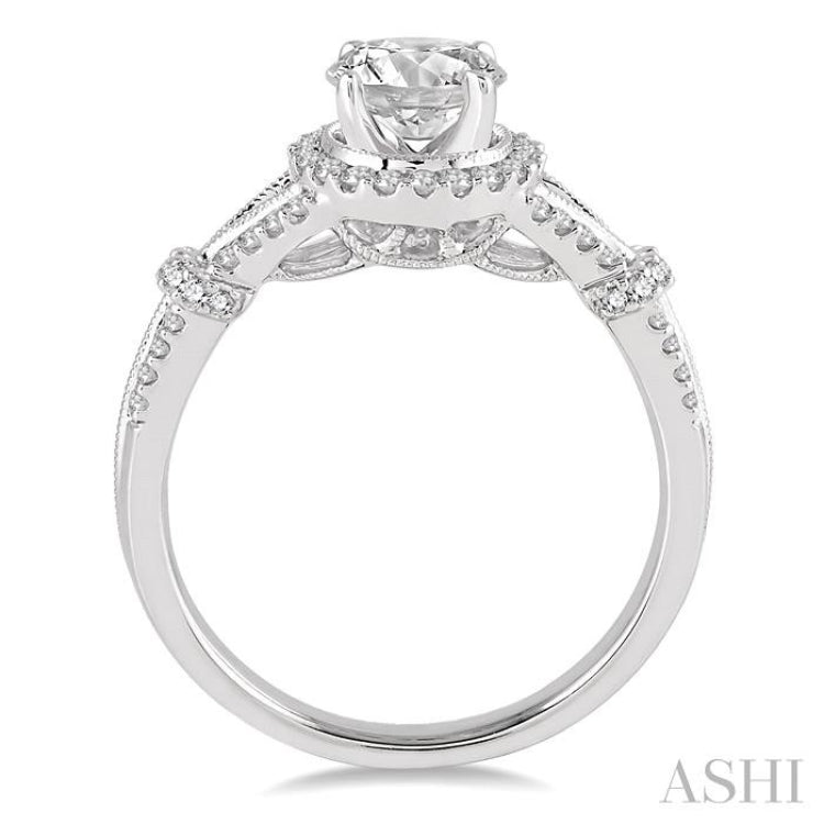 Semi-Mount Diamond Engagement Ring