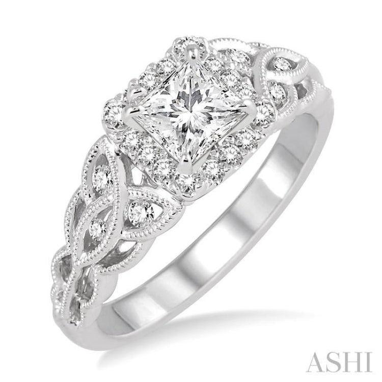 Semi-Mount Diamond Engagement Ring