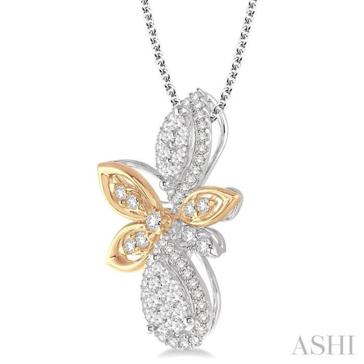 Flower Shape Lovebright Diamond Fashion Pendant