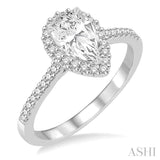 Pear Shape Diamond Engagement Ring