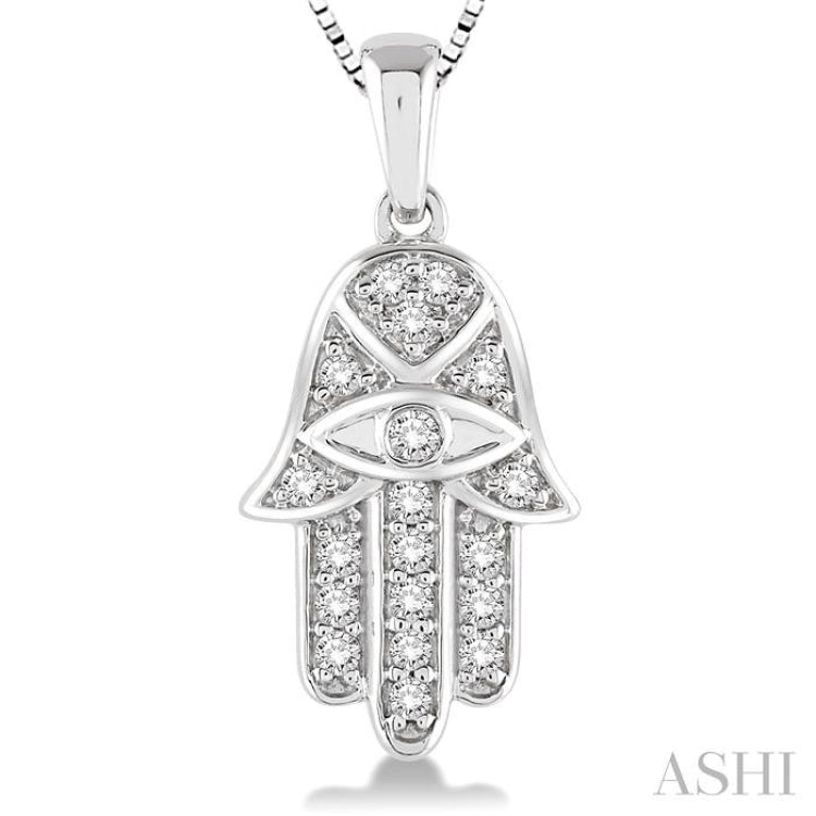 Hamsa Diamond Pendant