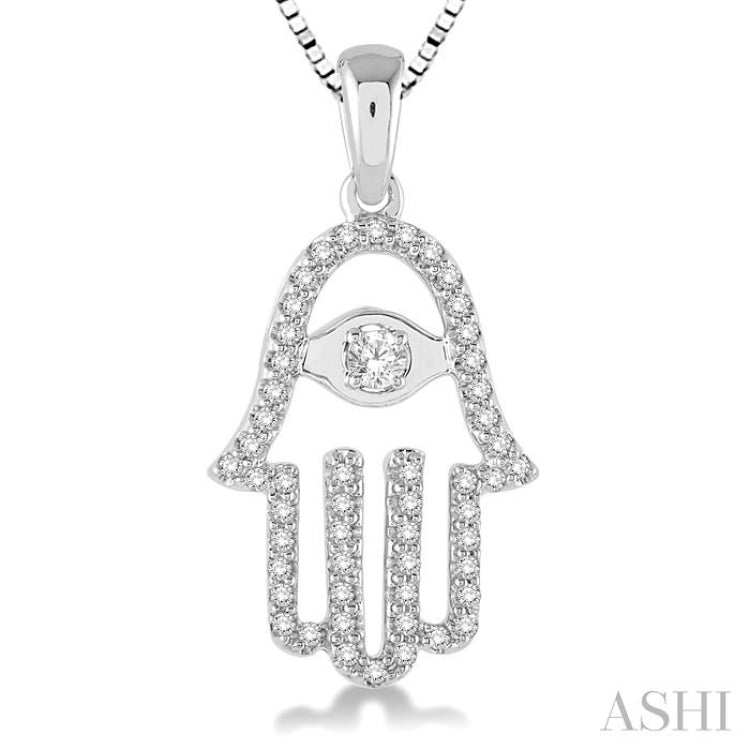 Hamsa Diamond Pendant