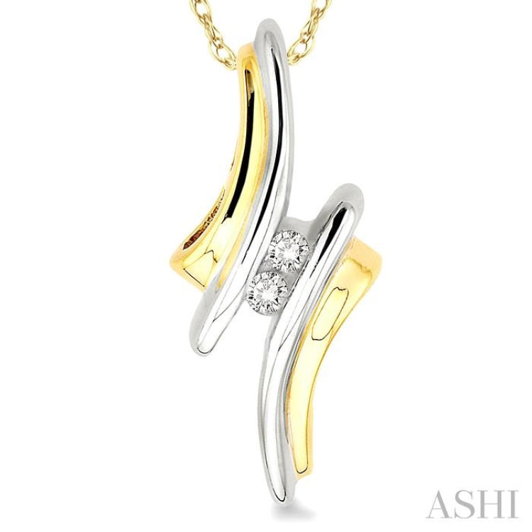 2 Stone Diamond Fashion Pendant