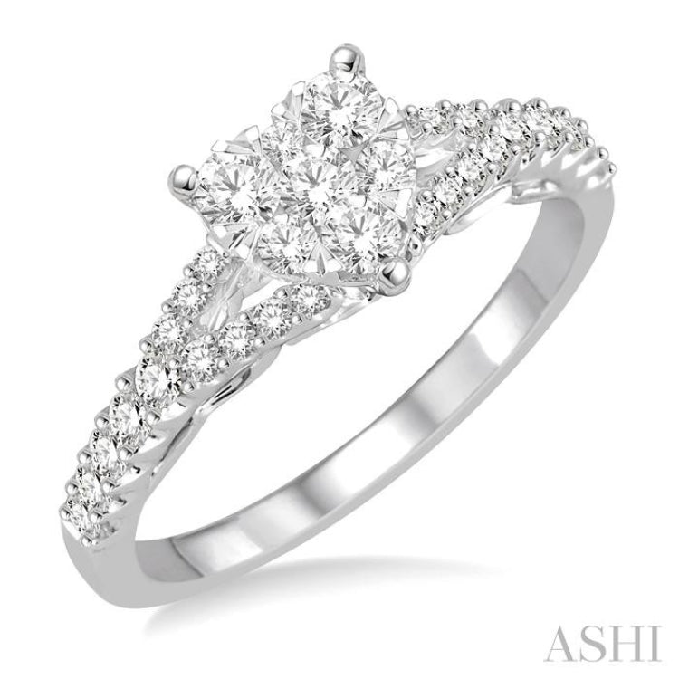 Heart Shape Lovebright Diamond Ring