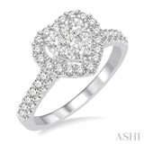 Heart Shape Lovebright Essential Diamond Engagement Ring